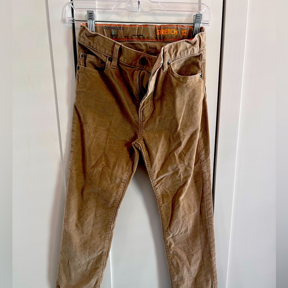 Boys J Crew corduroy pants in camel
